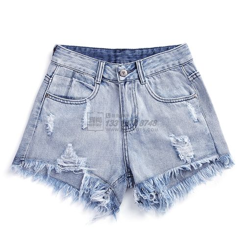 广州产品摄影 牛仔短裤平铺静物细节拍摄实战案例